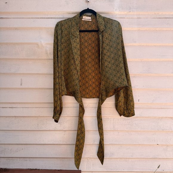 Urban Outfitters Tie-Front Shirt - Picture 1 of 6